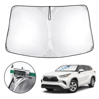 Parabrisas de coche para Toyota Highlander 2001-2023 parasol delantero reflectante con revestimiento Foto 1 de 4