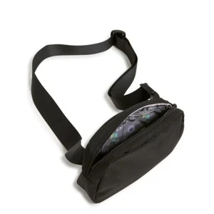 Belt Bag Black Fanny Pack Vera Bradley Essential Crossbody Zip Water Repellent - Picture 1 of 2