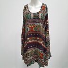 Amy Gee Tunic Top Large Womens Colourful Viscose BNWT -RMF06-CN