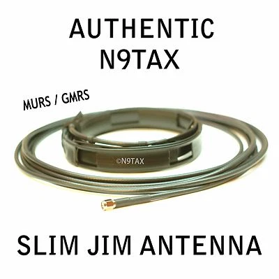 Auténtico N9TAX VHF/UHF Slim Jim J-Pole Para HT MURS/GMRS ¡Antena 16' Coaxial! Foto 1 de 2