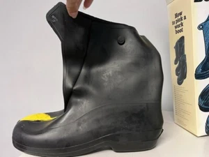 Tingley 10" Overshoe Work Boot XL, Yellow Toe Size 11-13 - Picture 1 of 5