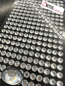 252 Selbstklebende 6mm Schmucksteine Kristalle Strass- Glitzersteine Rund Silber - Bild 1 von 5