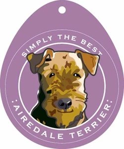 Airedale Terrier Sticker 4x4" - Picture 1 of 1