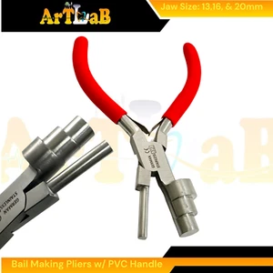 Jewelry Bail Making and Looping Wire Bending Pliers, 13,16,20mm, with PVC Handle - Picture 1 of 8