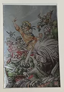 Naruto x TMNT #1 Exclusive Foil Cover Variant By Freddie Williams II - New - Foto 1 di 3
