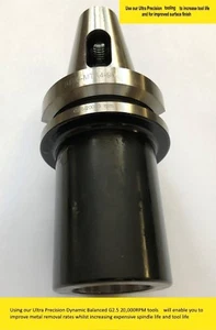BT40 Ultra Precision 4 Morse taper adapter Balanced G2,5 20,000 RPM - Picture 1 of 1