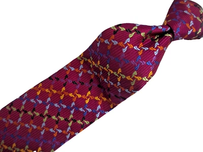 / Holland & Sherry London 1836 勃艮第多色丝绸领带 L61 x 3.3/4W — 第 1/4 张图片