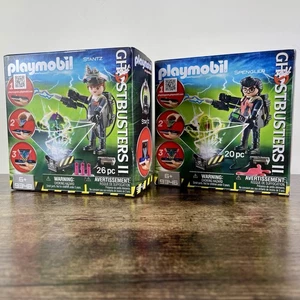 Playmobil Ghostbusters 2 Stantz 9348 Spengler 9346 Sealed Slightly Damaged - Picture 1 of 6