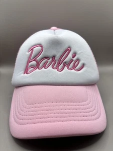 Barbie Hat Cap Snap Back Embroidered Mesh Trucker Womens Trucker Mesh Hat Cap - Picture 1 of 8