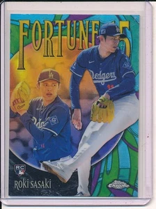 2025 Topps Chrome Roki Sasaki Fortune 15 RC #13 - Dodgers - Picture 1 of 1