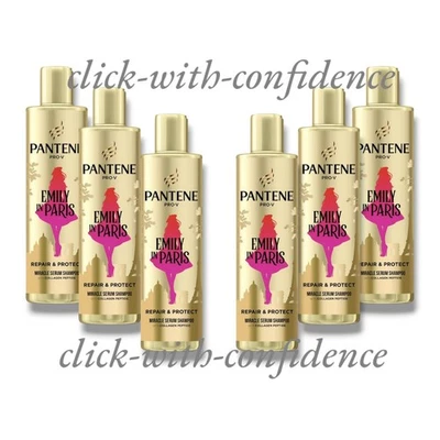 6 x Pantene Emily In Paris Repair & Protect Miracle Serum Shampoo