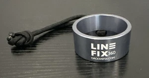 LineFix360 Golf Ball Line Marker Aim Stripe - 360 Degree Groove Fix Silver Gray - Picture 1 of 2