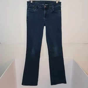 Kut from the Kloth Karen Baby Bootcut Jeans Women Sz 8 Dark Blue Stretch 30X34 - Picture 1 of 9
