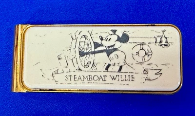 Colibri Disney Mickey Mouse Steamboat Willie Vintage Money Clip Bill Holder - Image 1 of 4