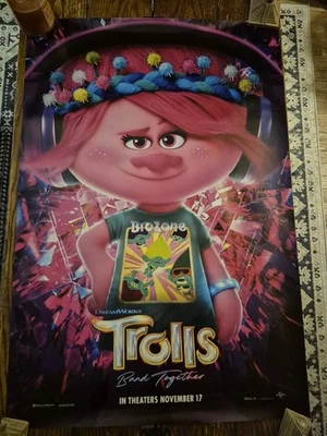 Trolls Band Together 2023 Original Movie Poster 27x40 Double Sided - Image 1 of 2