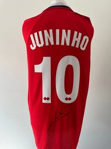 Signed JUNINHO PAULISTA Official Middlesbrough Retro Shirt - PROOF/COA - Picture 1 of 9