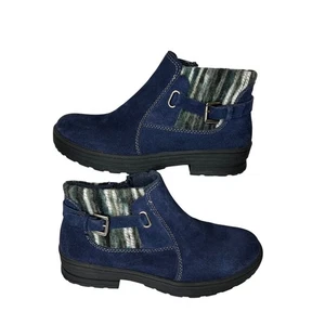 Earth Origins Damengröße 8,5 Tate Navy Wildleder Stiefeletten wasserabweisend - Bild 1 von 8