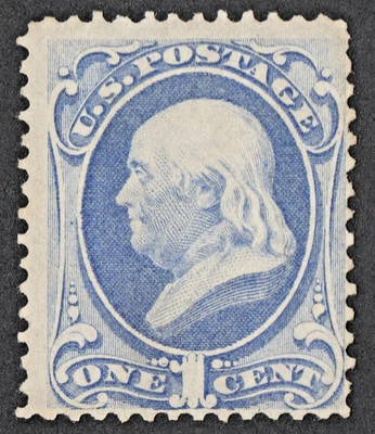 БАНКНОТА США NO 156 *КАК НОВАЯ БЕЗ ЖЕВАТЕЛЬНОЙ РЕЗИНКИ H {1c УЛЬТРАМАРИН ФРАНКЛИН } CONT 1873 CV$ 90 - Изображение 1 из 4