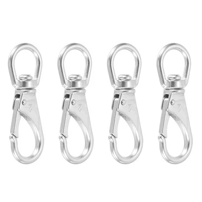 Swivel Eye Bolt Snap Hooks M6 Heavy Duty Universal Ended Flag Clips 220Lbs Lo... Foto 1 de 4