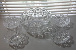 EAPG 1888 Adams Palace/Moon and Stars 5 Berry Bowls - Picture 1 of 7