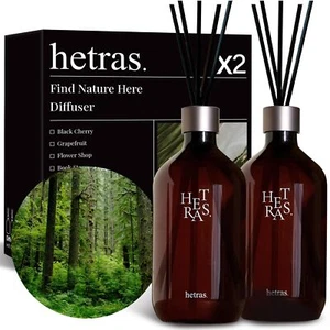hetras Premium Reed Diffuser Set 16.9 fl.oz. 2 Pack | Jeju Saryeoni Forest - ... - Picture 1 of 7
