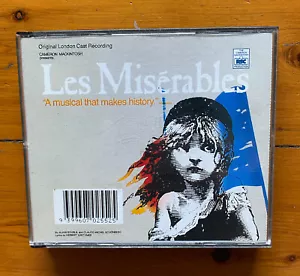 Les Miserables Musical 2 Disc CD With Booklet Original London Cast Recording - Picture 1 of 7