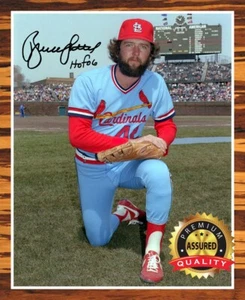 Bruce Sutter - Autógrafo 8 x 10 foto (Cardenales MLB HOF 2006) reimpreso - Imagen 1 de 4