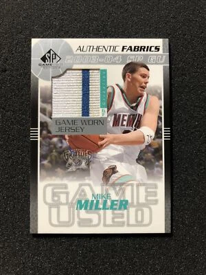 2003-2004 Upper Deck SP MIKE MILLER #MM-J Insert GAME-USED JERSEY CARD - Image 1 of 4