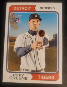 2023 Topps Heritage RILEY GREENE Base Rookie Card #48 Tigers RC - Picture 1 of 2