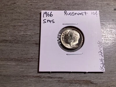 1966 Roosevelt Uncirculated SMS Dime taken from Special Mint Set 052422 08t - Image 1 of 4