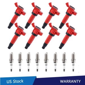 8 Pack UF611 Ignition Coil & Spark Plug for 2010-2014 Hyundai Genesis Coupe 2.0L - Picture 1 of 24