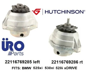 MOTOR Mounts to BMW E60 525xi 528xi 530xi Right Left Engine Mounts 22116769285 - Picture 1 of 7