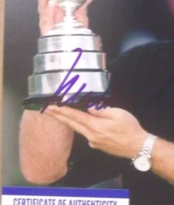 MARK O'MEARA HAND SIGNED CLARET TROPHY COLOR 8X10 PHOTO THE OPEN B PSA/DNA - Picture 1 of 2