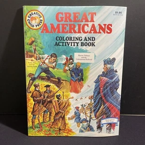 Vintage Great Americans Coloring Book Activity Booklet Creative Child Press 1991 - Picture 1 of 7