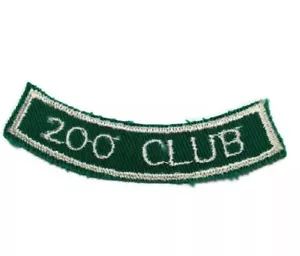 200 Club Crescent Curve Patch Bowling Award Green and White 3 1/4" x 5/8" - Picture 1 of 3