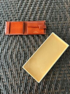 Vintage MEEKER Brown Steer Hide Leather Women’s Billfold Wallet Flower - Picture 1 of 14