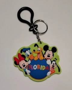 Disney Mickey & Friends - Florida Bag Clip Keychain PVC - Picture 1 of 2