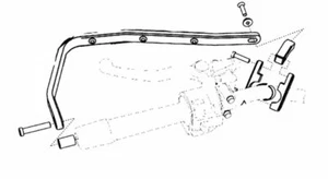 2010-2019 KAWASAKI VERSYS 650 ABS / LT HAND GUARD BRACKET SET 217HGS-0007A - Foto 1 di 1
