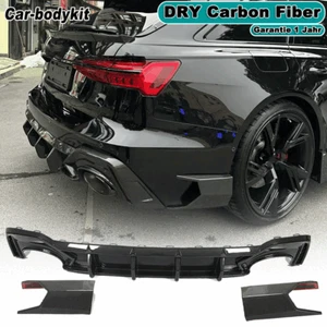 Difusor trasero de carbono DRY para Audi RS6 RS7 C8 Avant 19+ difusor parachoques labio - Imagen 1 de 21