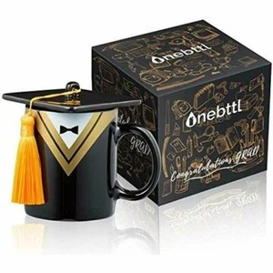 Kaffeetassen HAPPY GRADUATION BESTES GESCHENK KAPPE TASSE PARTY QUASTE KERAMIK GRAD - Bild 1 von 3
