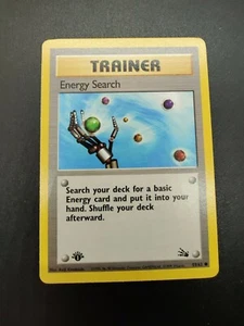 Energy Search | MP | Fossil 1st Edition 59/62 | Common | Pokemon - Foto 1 di 1