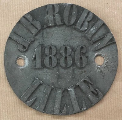 ENSEIGNE ANCIENNE - 1886 - J.B. ROBIN - LILLE - Photo 1/4