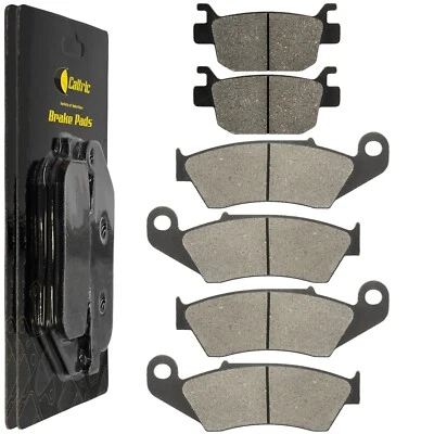 Caltric Front and Rear Brake Pads for Honda ATV TRX700XX 2008-2009 - Image 1 of 4