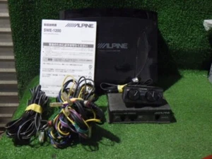 ALPINE SWE-1200 Car Powered Subwoofer 150w MAX Working Used - Picture 1 of 5
