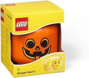 LEGO Storage Head - Small - Pumpkin - Picture 1 of 4