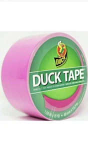 Duck Duct Tape Fluorescent Lilac Hot Pink 1.88" x 45', 1 Roll, 3" Core New Dorm - Picture 1 of 2