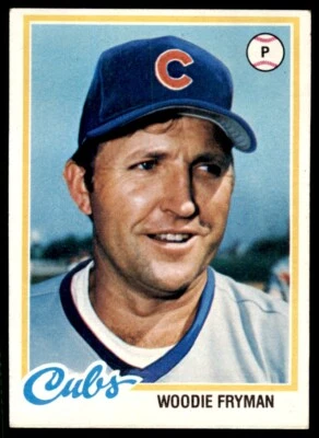 1978 TOPPS WOODIE FRYMAN . CHICAGO CUBS #585 - Image 1 of 2