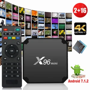 X96 Mini 4K Smart TV Box Android 7.1.2 Reproductor de medios de Internet HDMI AV WiFi 2G+16G - Imagen 1 de 9