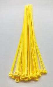 GELBE KABELBINDER 3,6mm x 150mm ZIP TIES TIE WRAPS STARK PREMIUM LANG KURZ - Bild 1 von 4