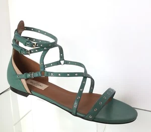 NUEVO VALENTINO Garavani Love Latch Strappy Grommet Sandalias (Talla 38) - Imagen 1 de 12
